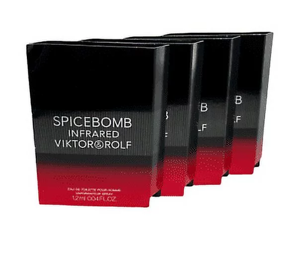 Viktor & Rolf Spicebomb Infrared Eau De Toilette *LOT OF 4 VIALS*