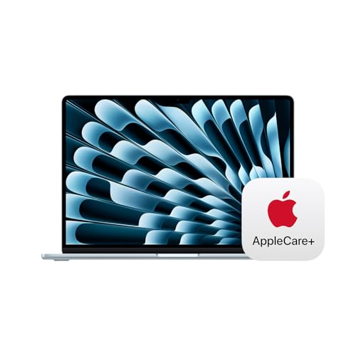Apple 2025 MacBook Air 15-inch Laptop with M4 chip: Built for Apple Intelligence, 15.3-inch Liquid Retina Display, 16GB Unified Memory, 256GB SSD Storage, 12MP Center Stage Camera, Touch ID; Sky Blue