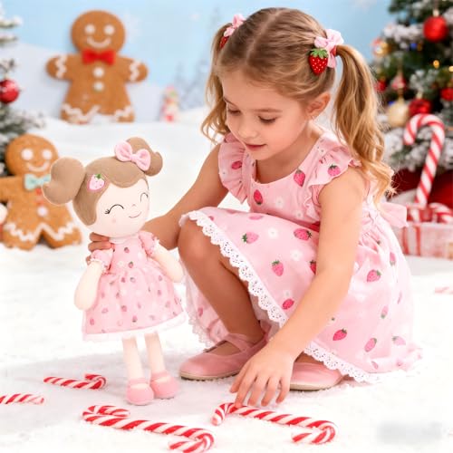 Gloveleya Baby Girl Gift First Baby Doll Plush Doll Print Sunflowers