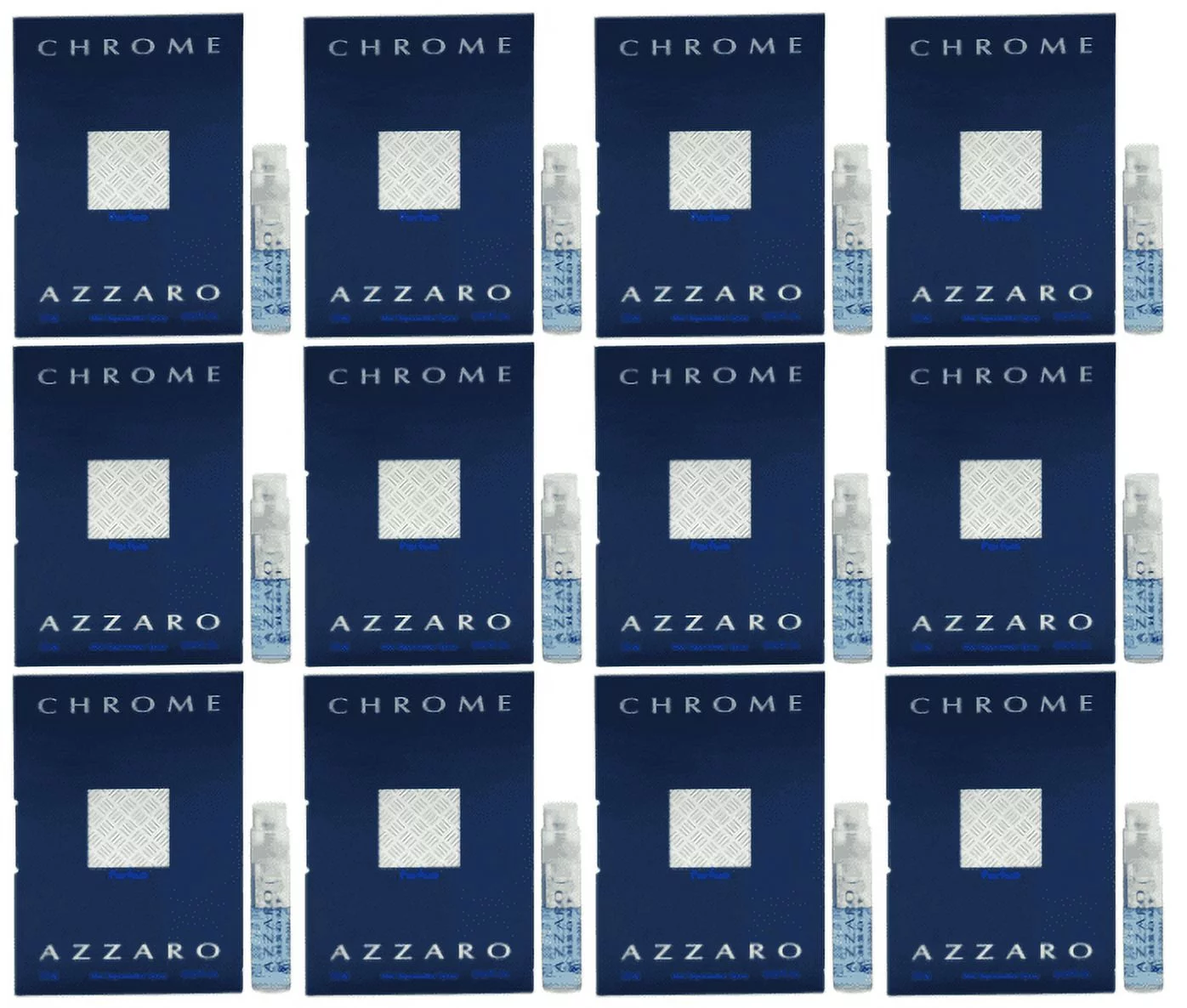 Chrome by Azzaro for Men 0.04 oz Parfum Vial Spray - Pack of 12
