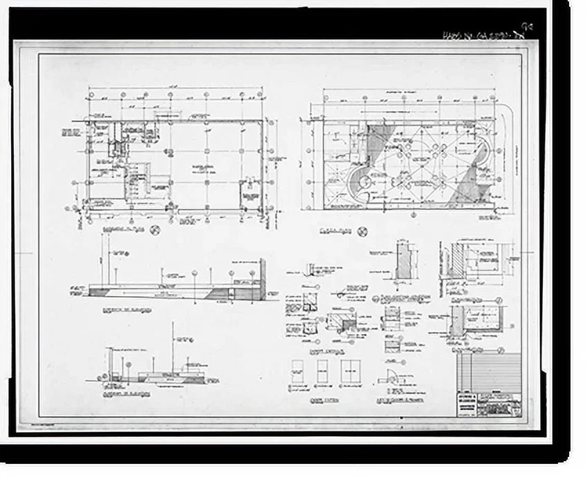 Historic Framed Print, Rich's Downtown Department Store, 45 Broad Street, Atlanta, Fulton County, GA - 98, 17-7/8