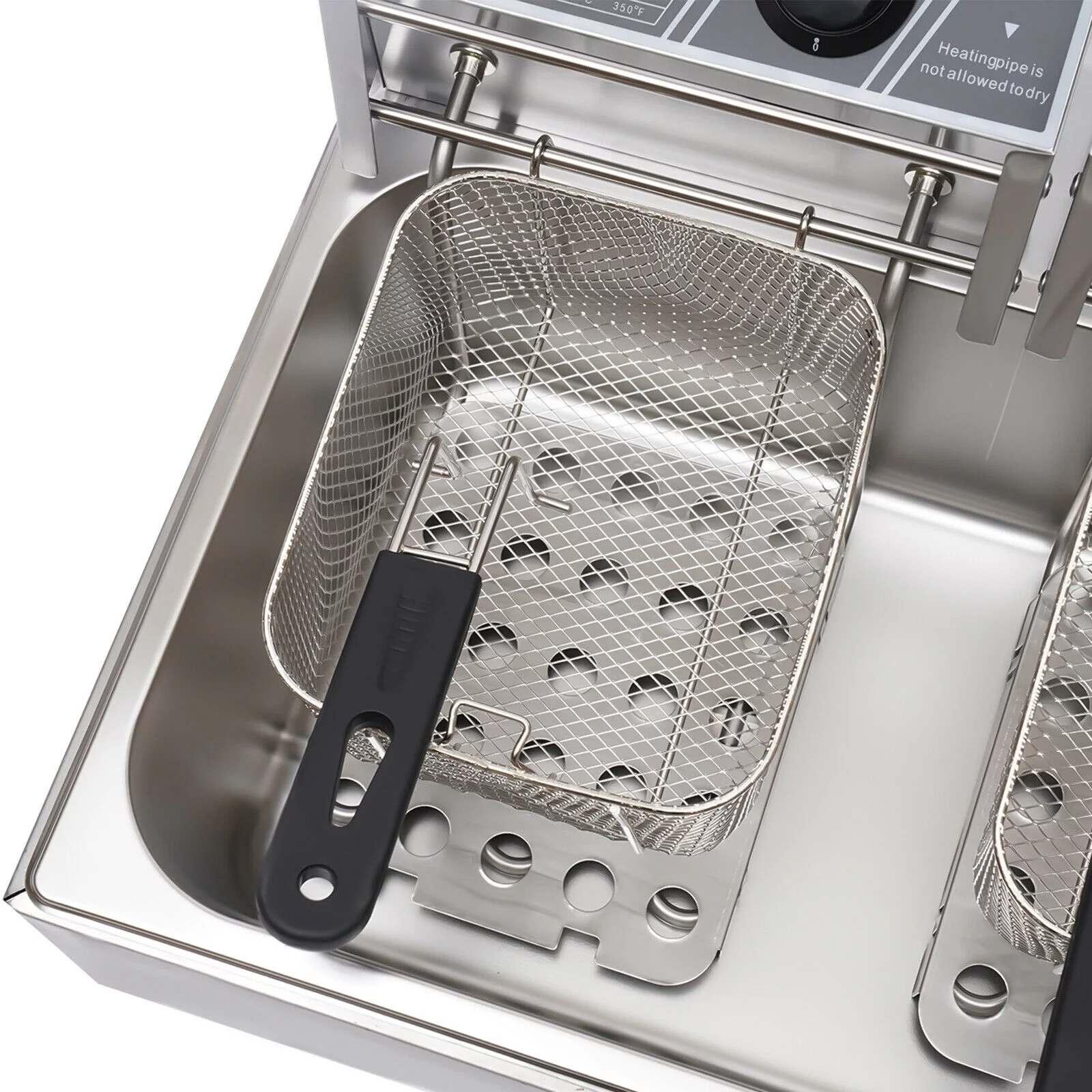 TFCFL 12L 5000W Single Tank Electric Deep Fryer Commercial Restaurant w/ Temperature Control