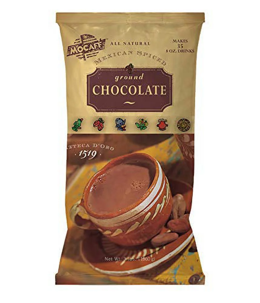 Mocafe Azteca D'oro 1519 Mexican Spiced Ground Chocolate, 3-Pound Bag