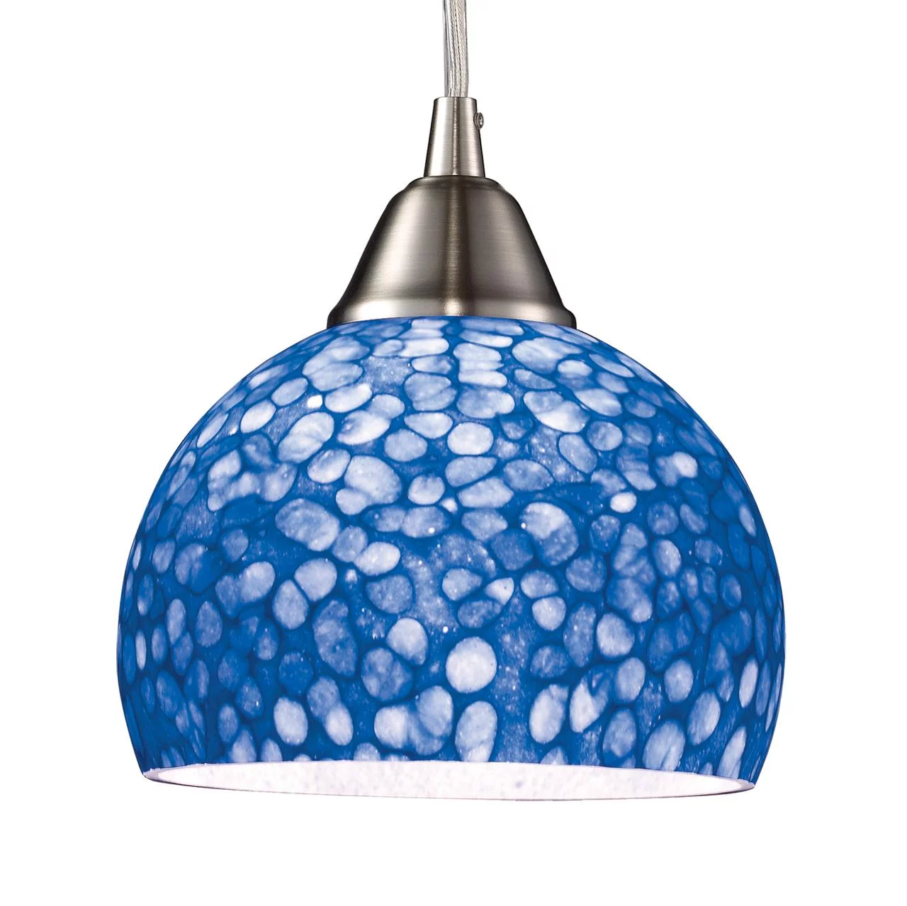 Elk Home 6-Inch Wide Cira Mini Pendant, Transitional, Satin Nickel