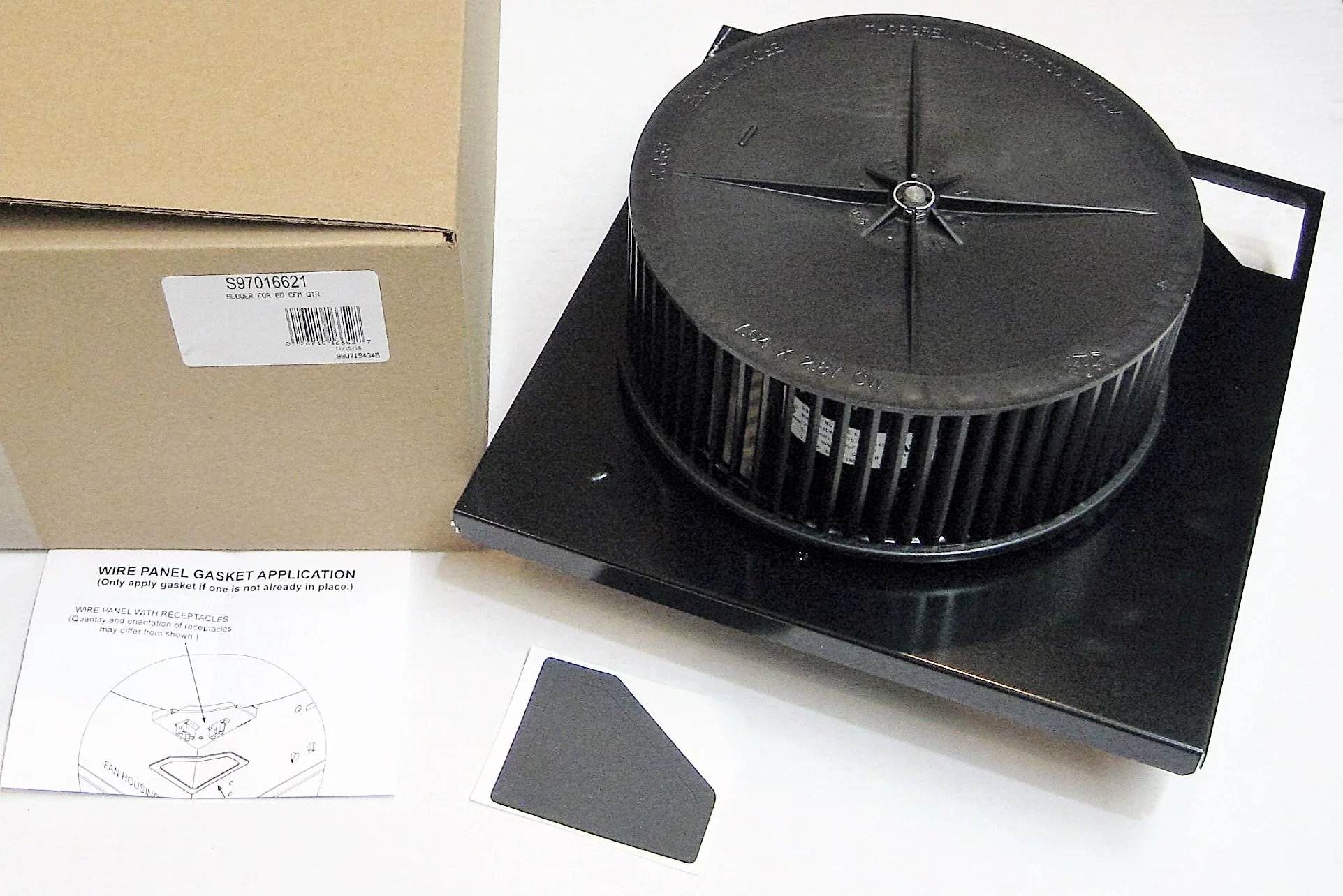 Broan Nutone S-97016621 Fan Motor Asm for QTR070 QTR080