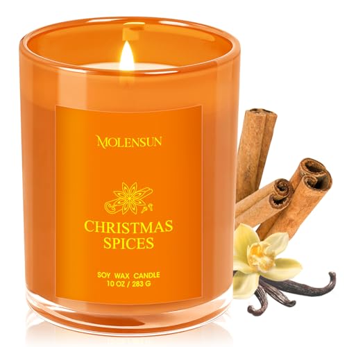 Christmas Candles Gift Set, 3 Pack Total 30oz Soy Scented Candles – Christmas Fir, Gingerbread & Apple Cider – Luxury Gift Box, Holiday & Birthday Gifts for Women & Men, Non-Toxic Clean Burn