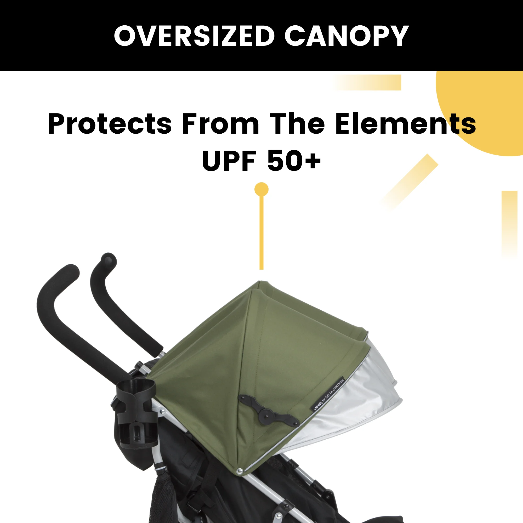 Jeep TurboGlyde Plus Side by Side Double by Delta Children, Olive Green