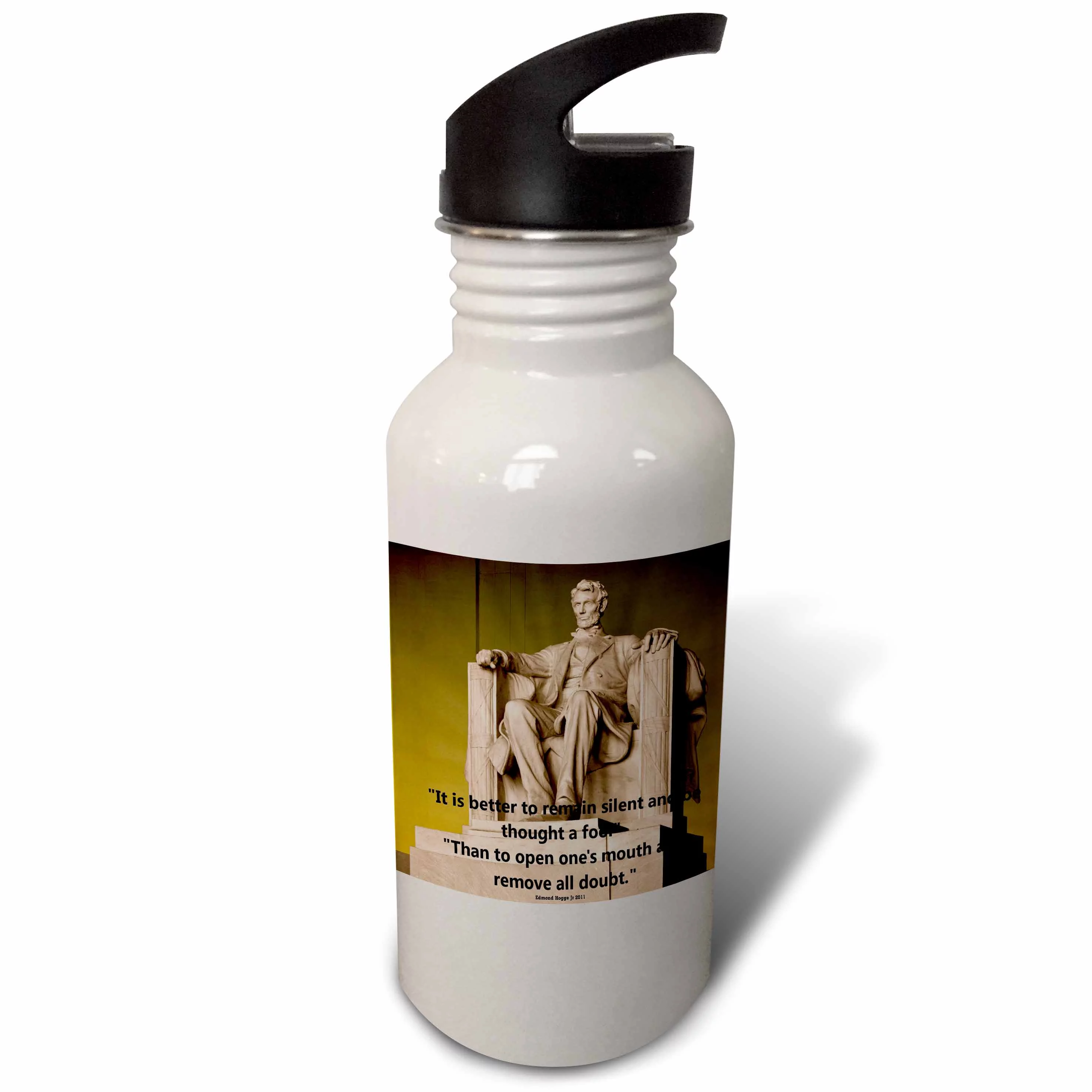 3dRose Lincoln Memorial, Sports Water Bottle, 21oz