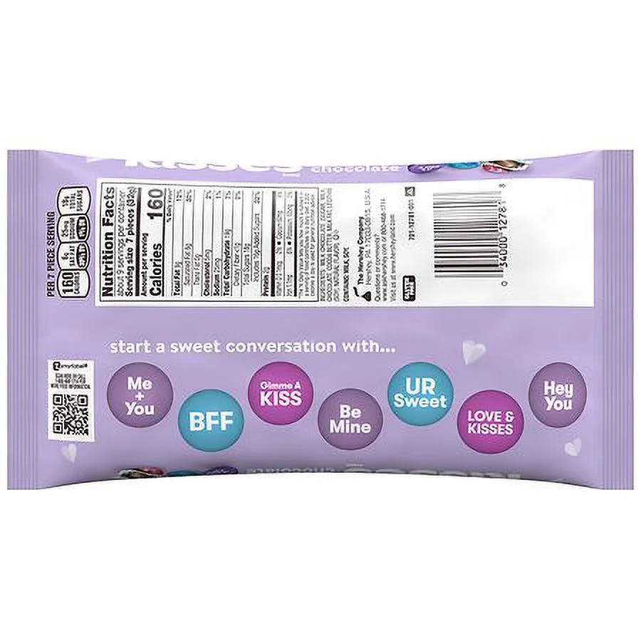 Hershey's Kisses Milk Chocolate Candy Bag 10.1 OZ Pack of 2