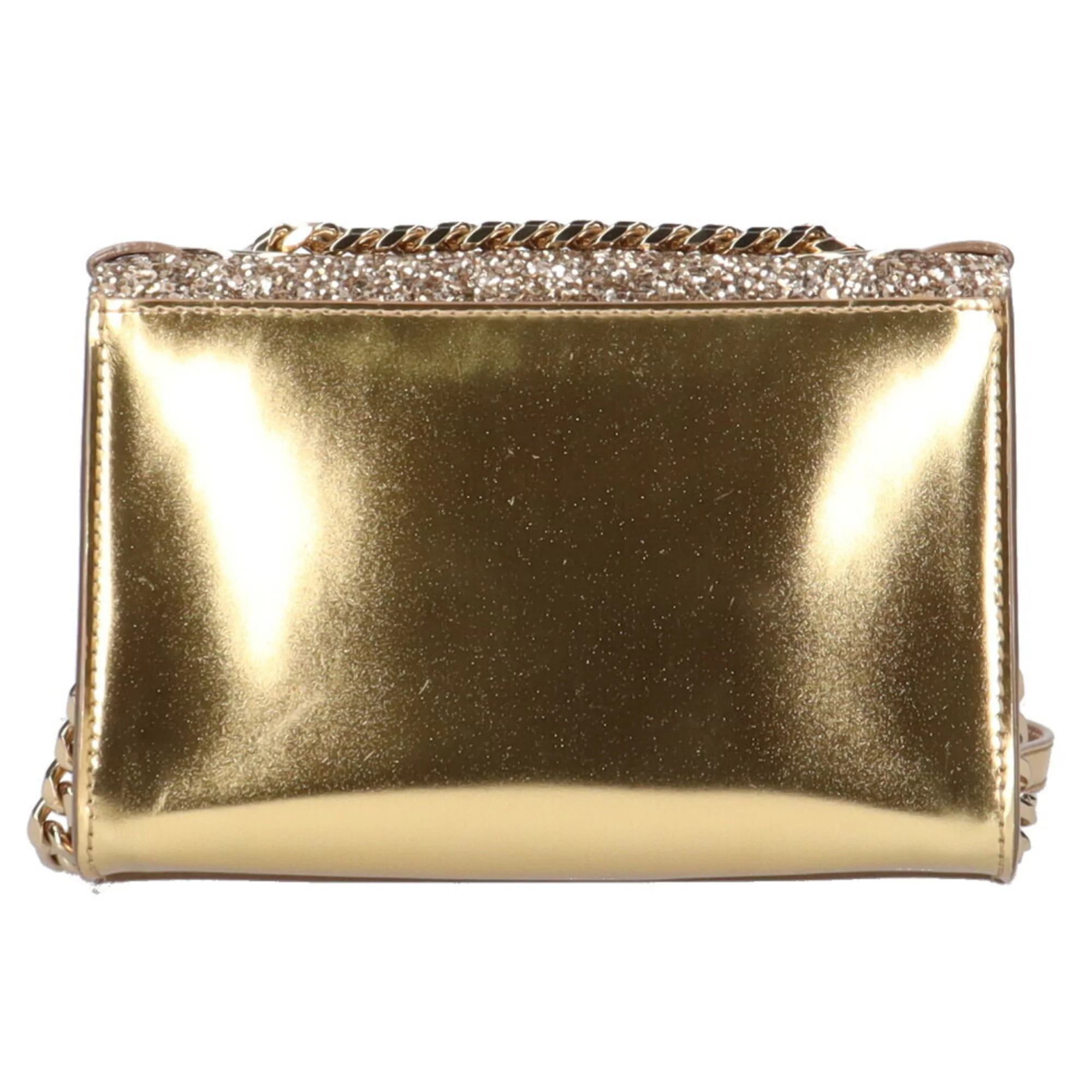 Pre-Owned Jimmy Choo JIMMY CHOO soft level shoulder bag leather gold ladies (Fair)