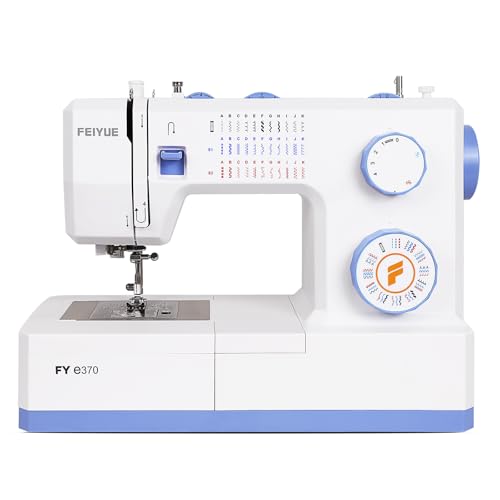 FEIYUE FYe350 Sewing Machine, Energy Saving Servo Motor, Heavy Duty & Portable, 23 Built-in Stitches, Multiple Needle Positions, 6 Bobbins & 5 Included Sewing Feet