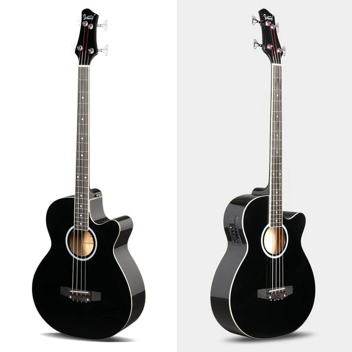 Fithood Do Not Sell on Amazonf Glarry GMB101 4 string Electric Acoustic Bass Guitar w/ 4-Band Equalizer EQ-7545R Black
