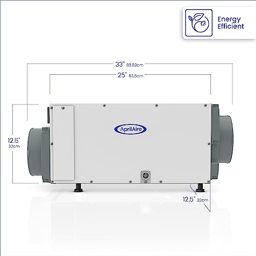 AprilAire E070 Pro 70-Pint Crawl Space Dehumidifier with Drain Hose, Commercial-Grade Whole-House Dehumidifier for Crawlspace, Basement, or Whole Home up to 2,200 sq. ft.