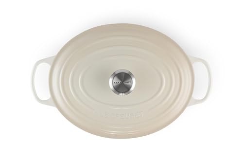 Le Creuset Enameled Cast Iron Signature Oval Dutch Oven, 6.75 qt., Meringue