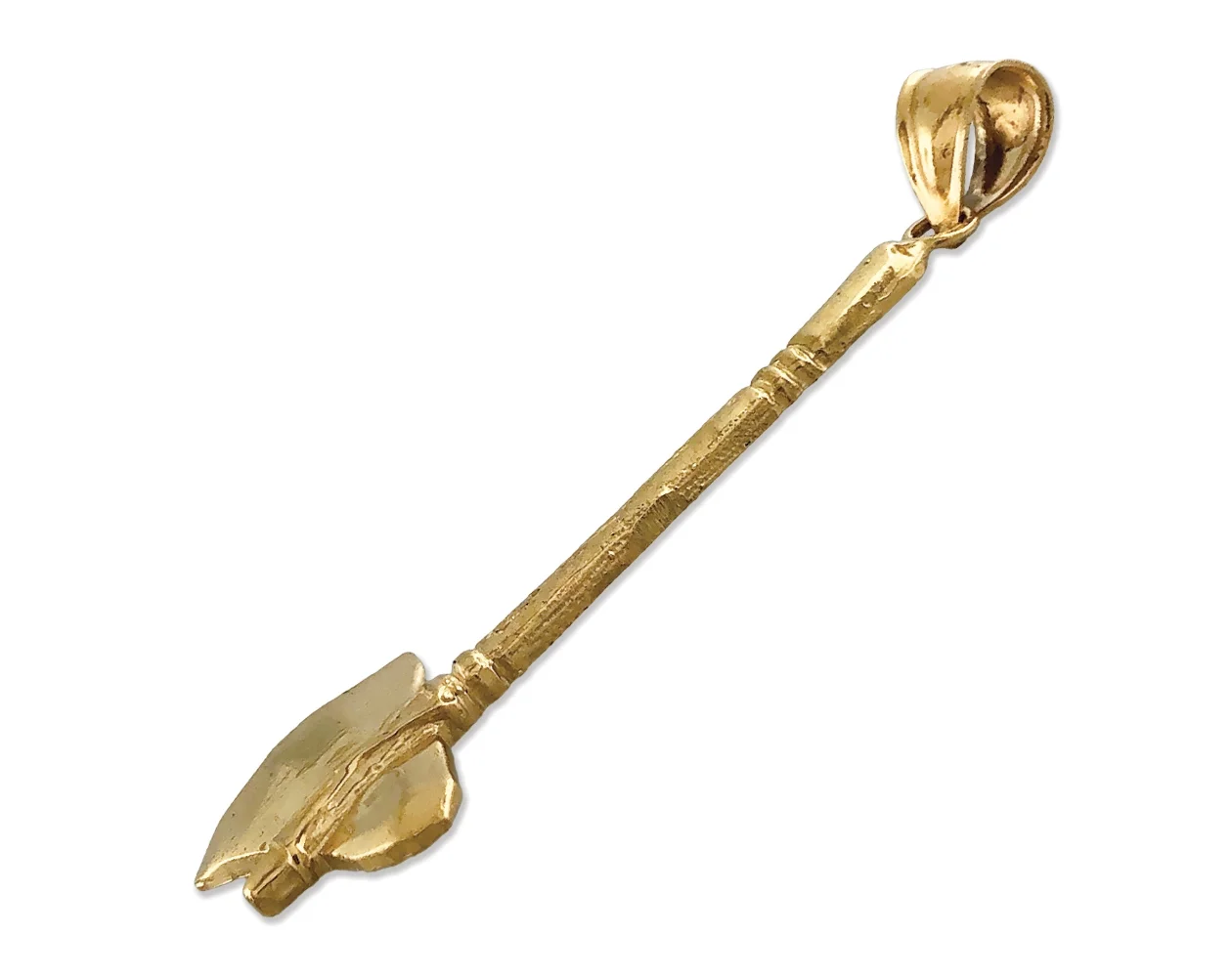 14K Gold Tomahawk Pendant