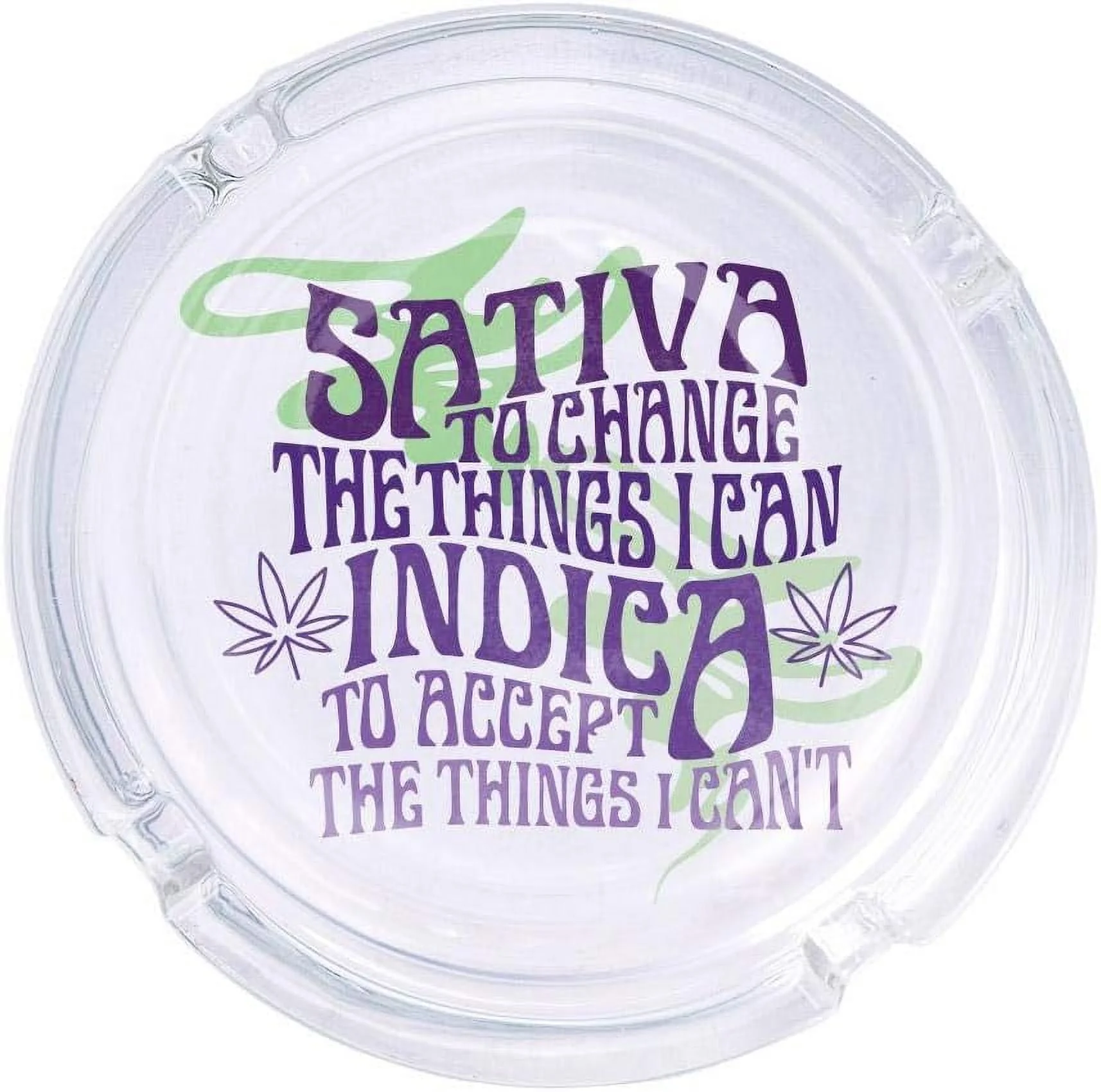 Saiva And Indica Round Glass Ashray 4.25