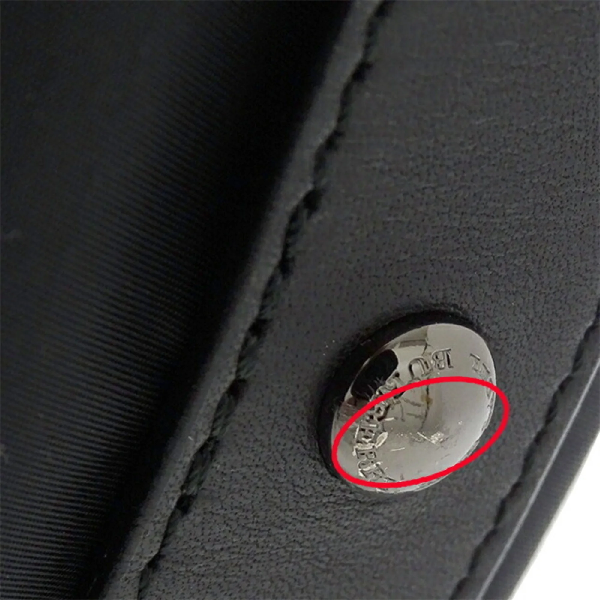 Pre-Owned Burberry blue label BURBERRY BLUE LABEL bag Lady's men handbag nylon leather black Boston (Fair)