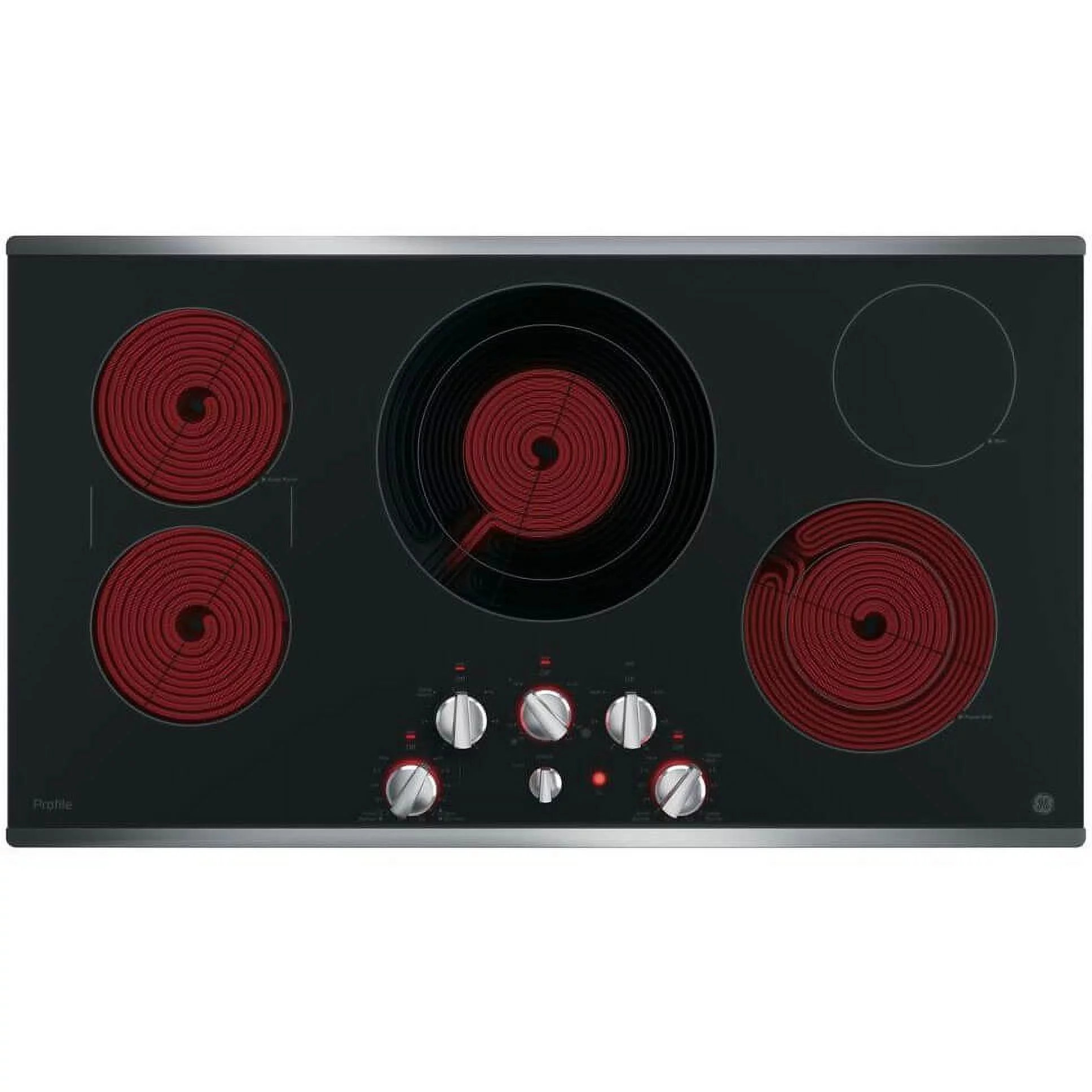 GE PP7036SJSS 36 inch Stainless 5 Burner Electric Cooktop