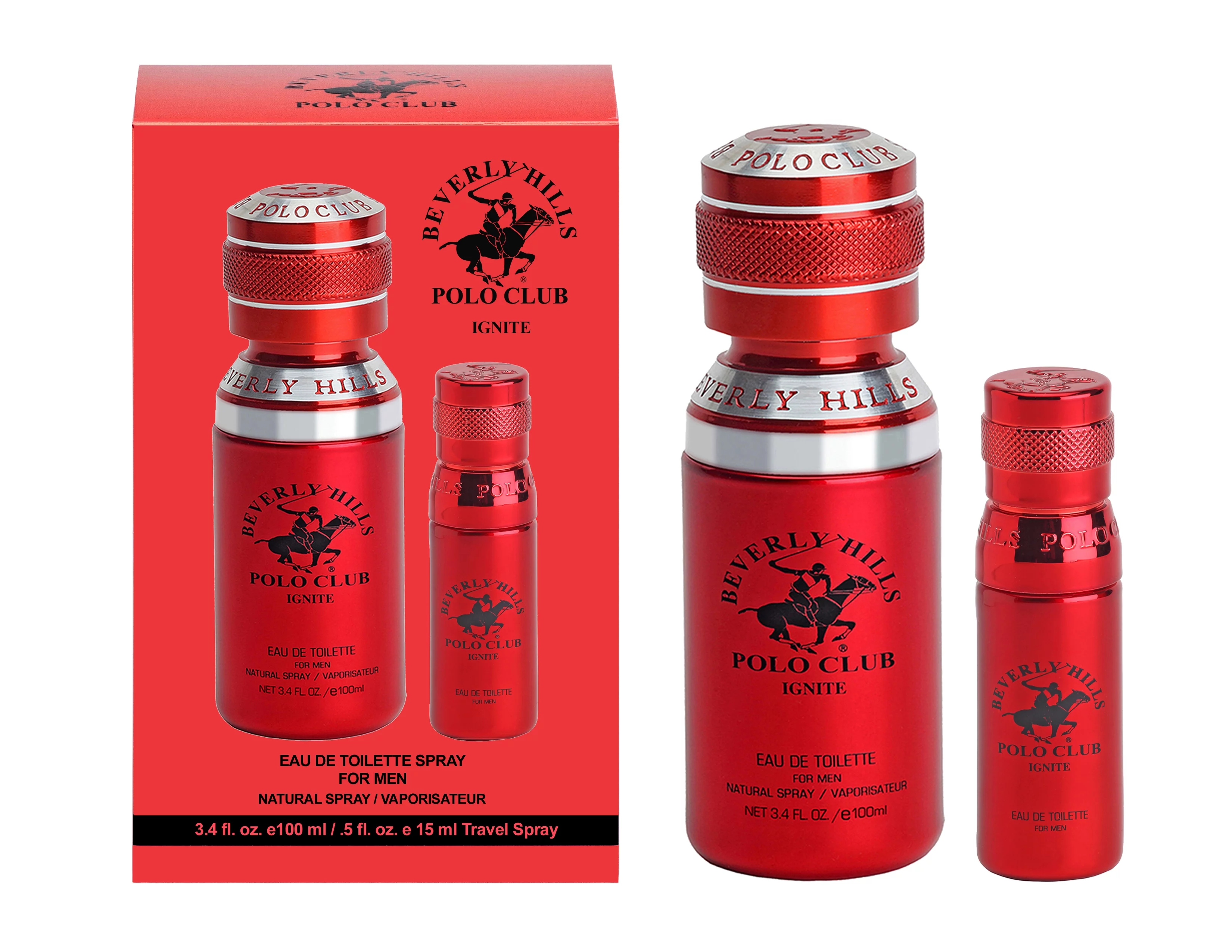 BHPC Ignite by Beverly Hills Polo Club, 3.4oz EDT Spray + Bonus 0.5oz EDT Spray