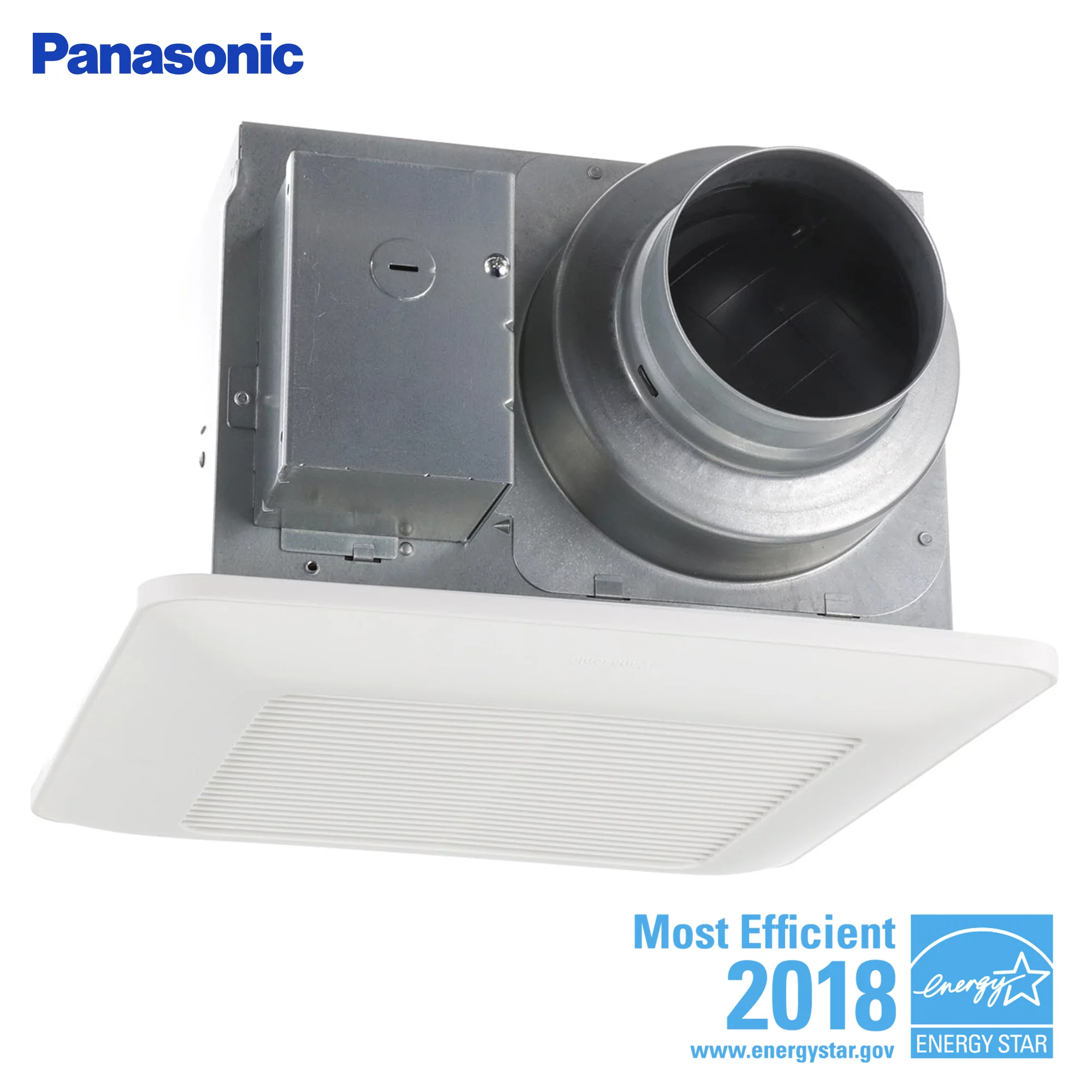 Panasonic FV-0511VQ1 WhisperCeiling DC Ventilation Fan, Speed Selector, SmartFlow Technology, Quiet