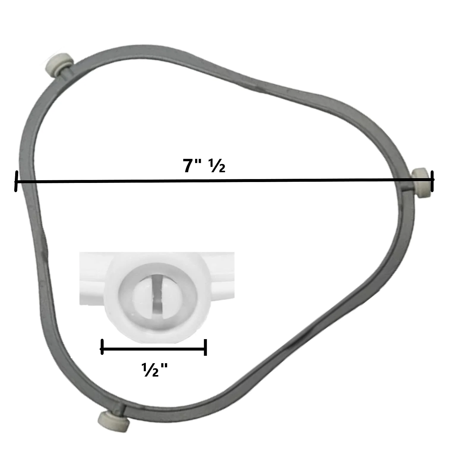 GlobPro WPW10654906 Microwave Glass Tray Support Ring 7
