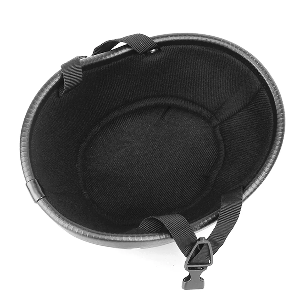 Carevas Retro Style Motorcycle Half ABS+Cotton - Dumb Black for Motorcyclist Biker Ridder(One Size)Universal Washable