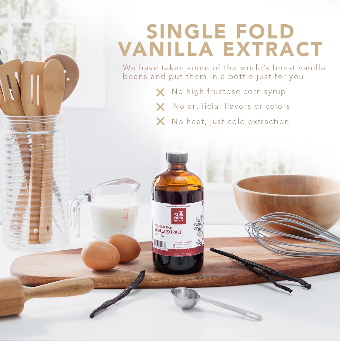 Slofoodgroup Pure Vanilla Extract - 8 fl. oz.