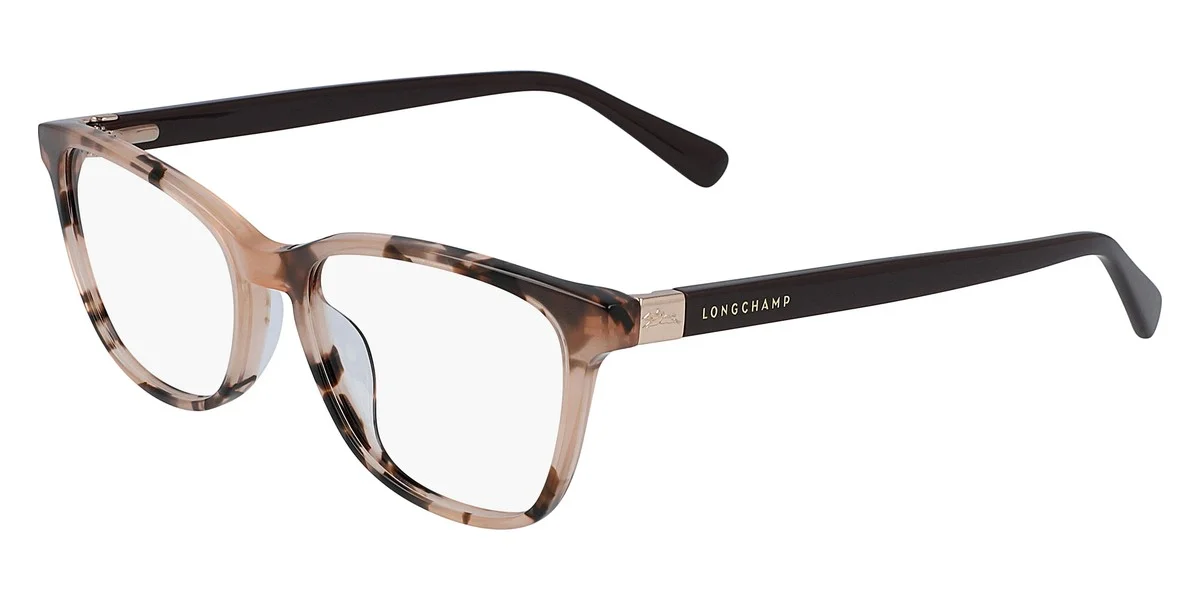 Longchamp LO2647 Full Rim Rectangle Marble Rose/Purple Eyeglasses