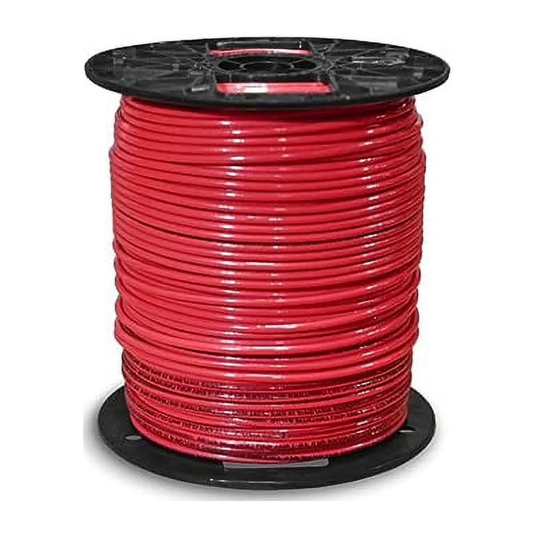 Paladin Insulated Copper THHN/THWN-2 Building Wire - 600 Volts Residential, Commercial, Industrial UL Listed - #10 Stranded 500' FT Spool (Red)