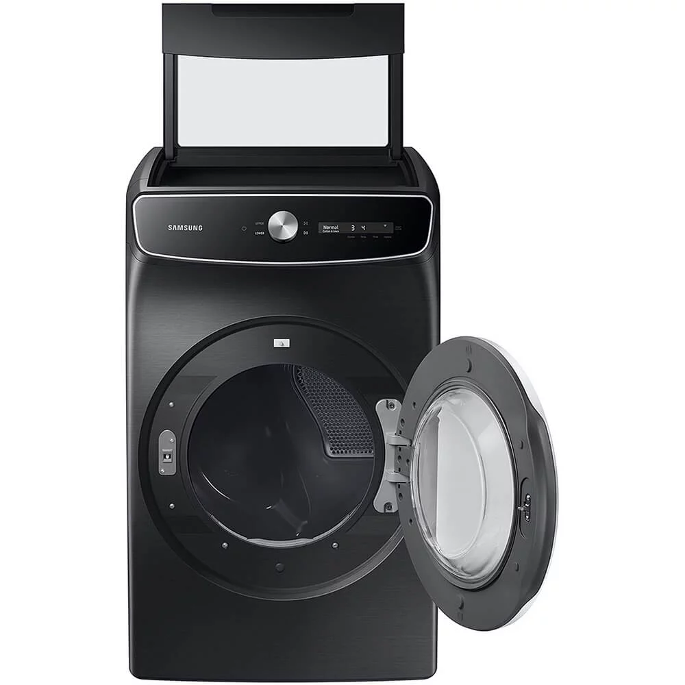 Samsung DVE60A9900V 7.5 Cu. Ft. Smart Dial Electric Dryer w/ FlexDry - Brushed Black