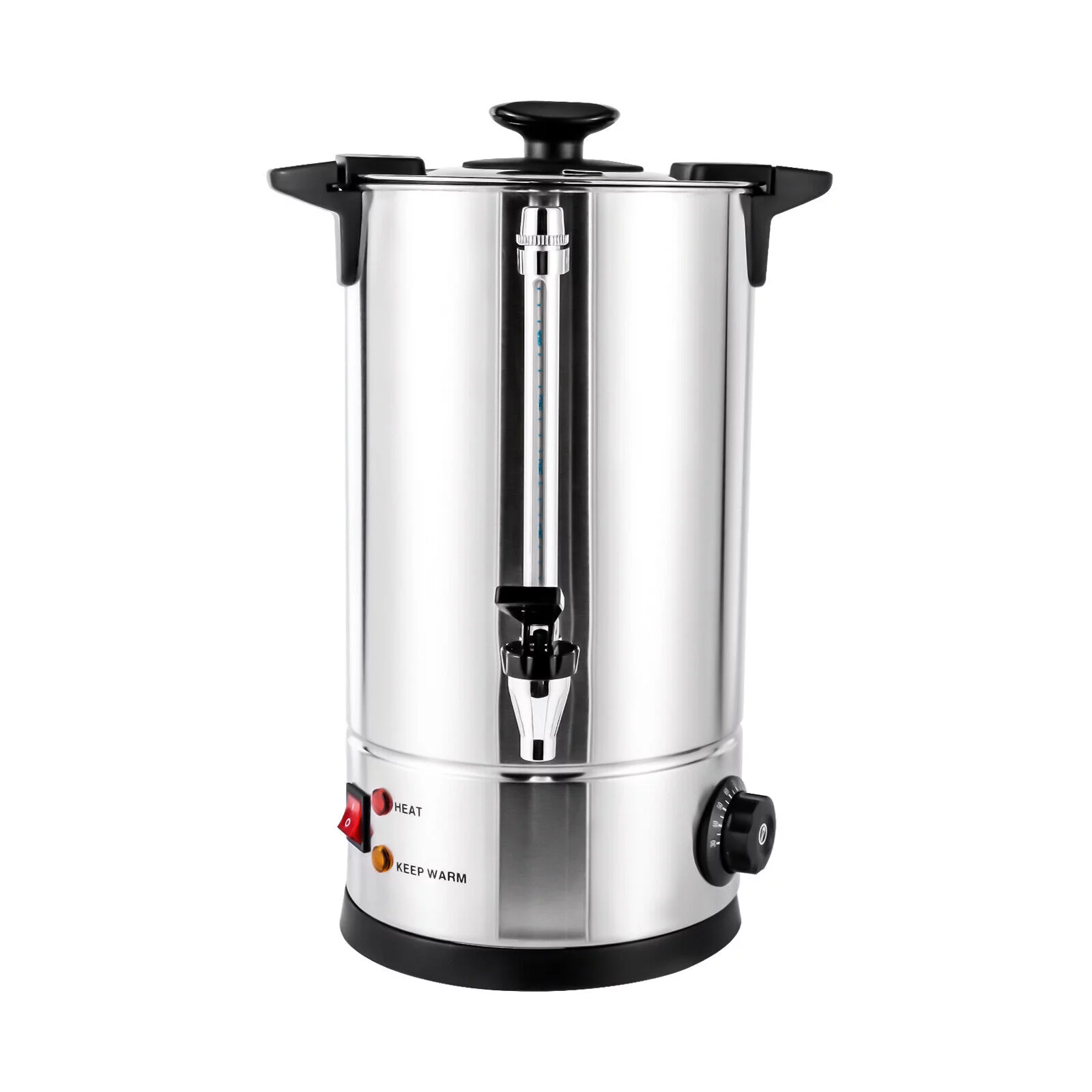 10L/2.64gal Stainless Steel Tea Urn Electric Catering Hot Water Boiler Coffee