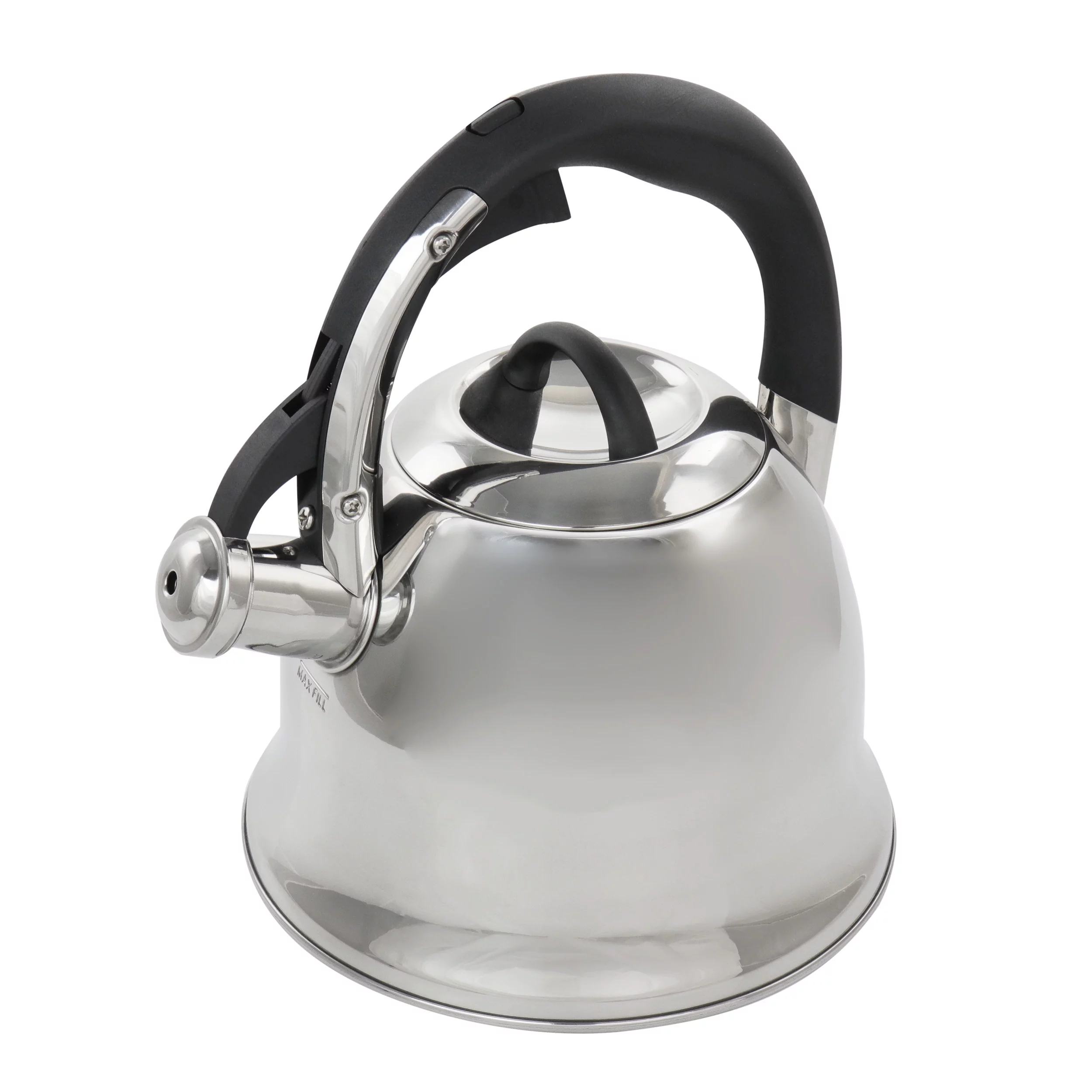 Coffield 1.8 Quart Stainless Steel Whistling Tea Kettle with Bakelite Handles