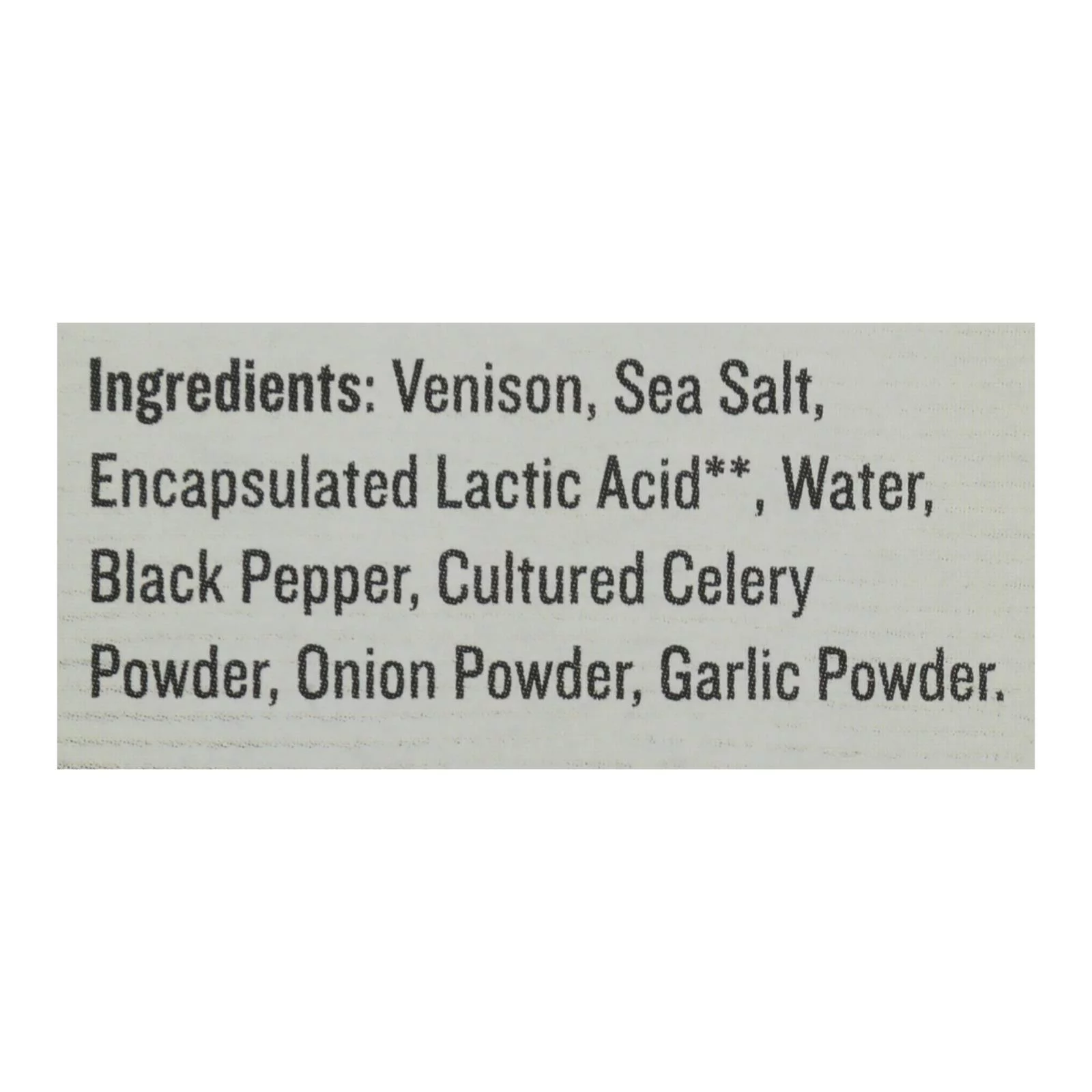 Epic - Bar Venison Sea Salt+ppr - Case of 8-4/1.3 OZ