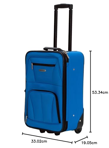 Rockland Fashion Expandable Softside Upright Luggage Set, Charcoal, 2-Piece (14/19)