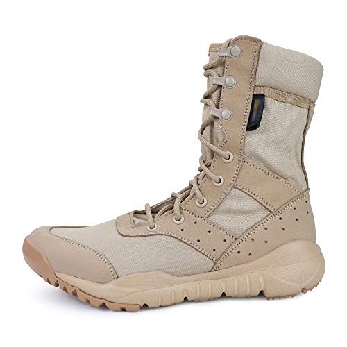 Tactical Boots for Men Lightweight Military Combat Boots Waterproof Comfortable for Work & Security