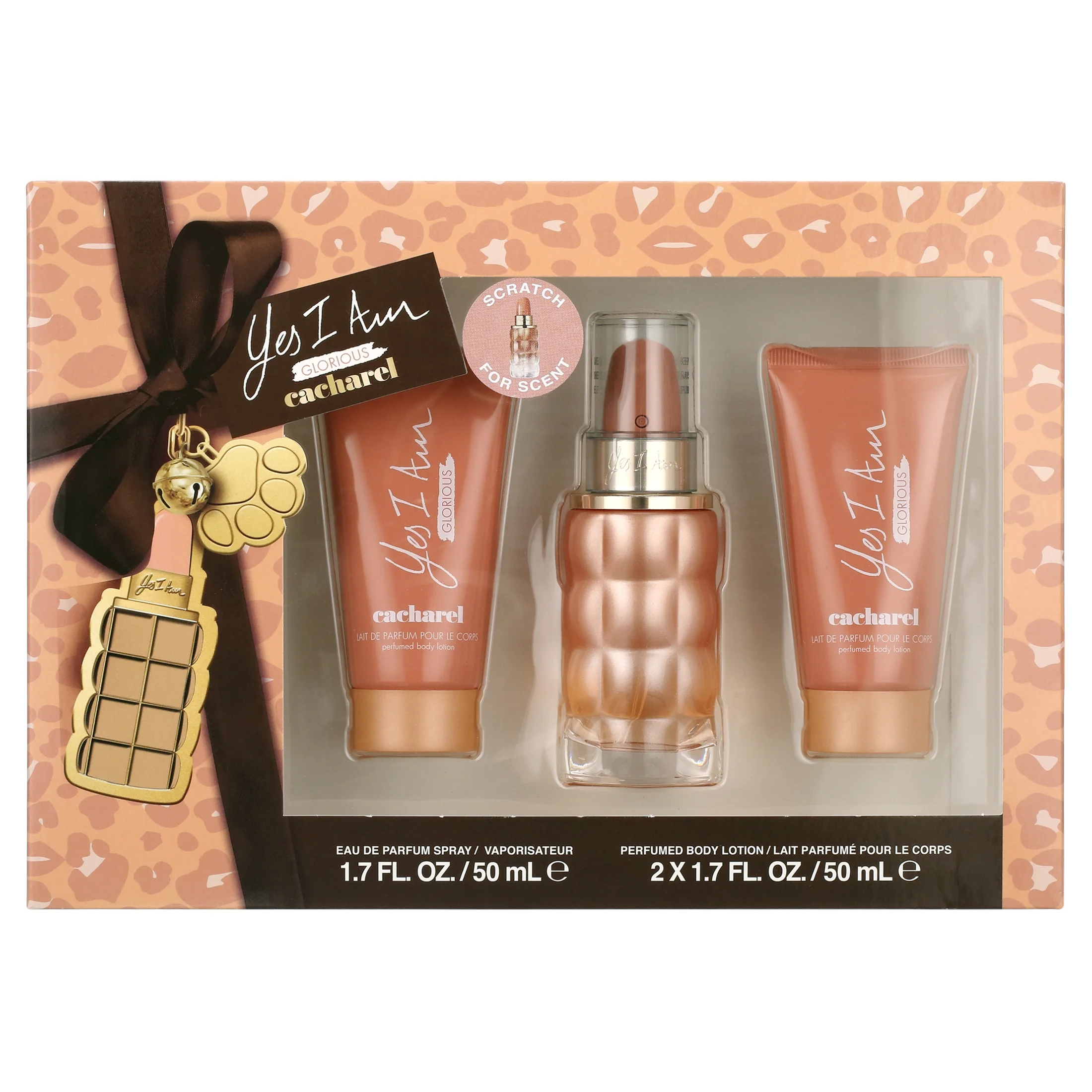 Cacharel Yes I Am Glorious Perfume Gift Set for Women, 3 Pieces