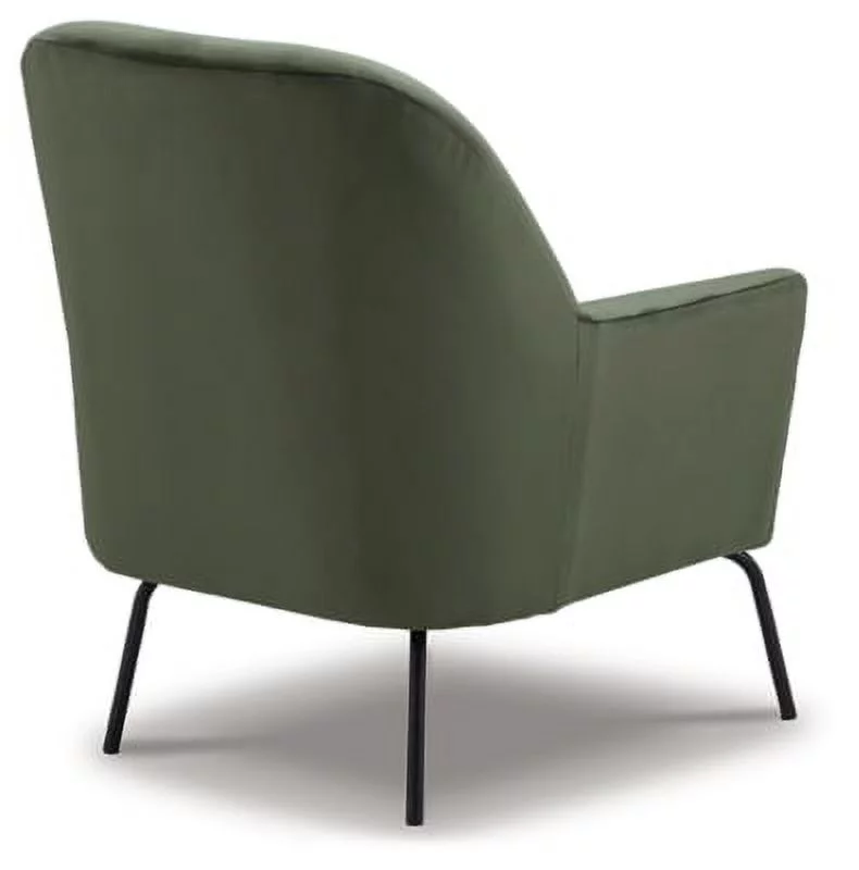 Signature Design by Ashley Dericka Modern Velvet Upholstered Accent Chair, Green