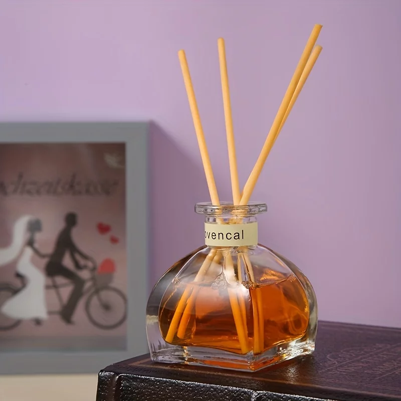 1pcs Diffuser For Bathroom Air Fresheners, Oil Diffuser Sticks | Lavender Honey Peach Scent, Home Fragrance With Sticks Diffusers | House Bedroom Office Shelf Decor, 50ml