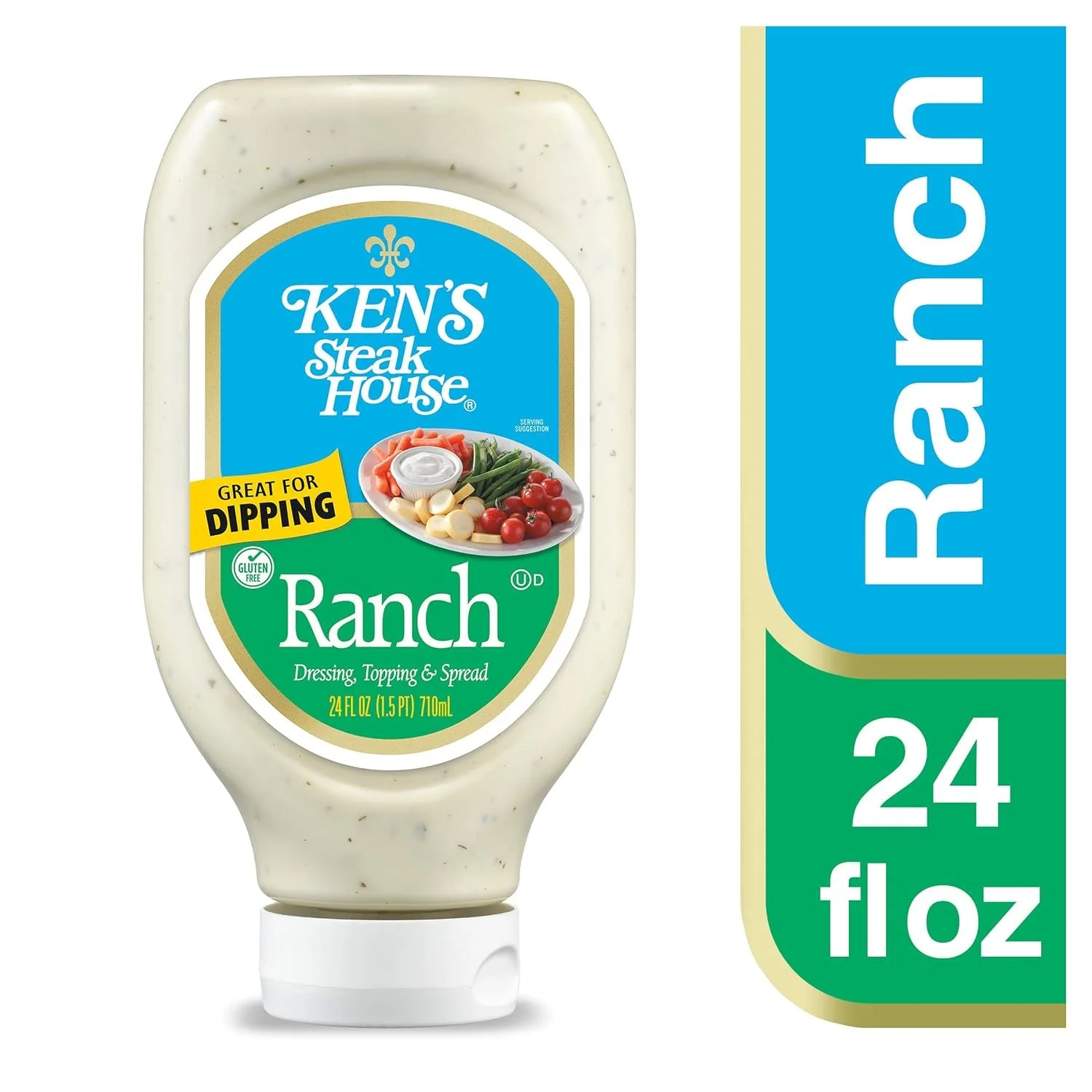 Steak House Ranch Dressing, Topping & Spread, 24 Fl Oz (Pack Of 2) Gluten-Free