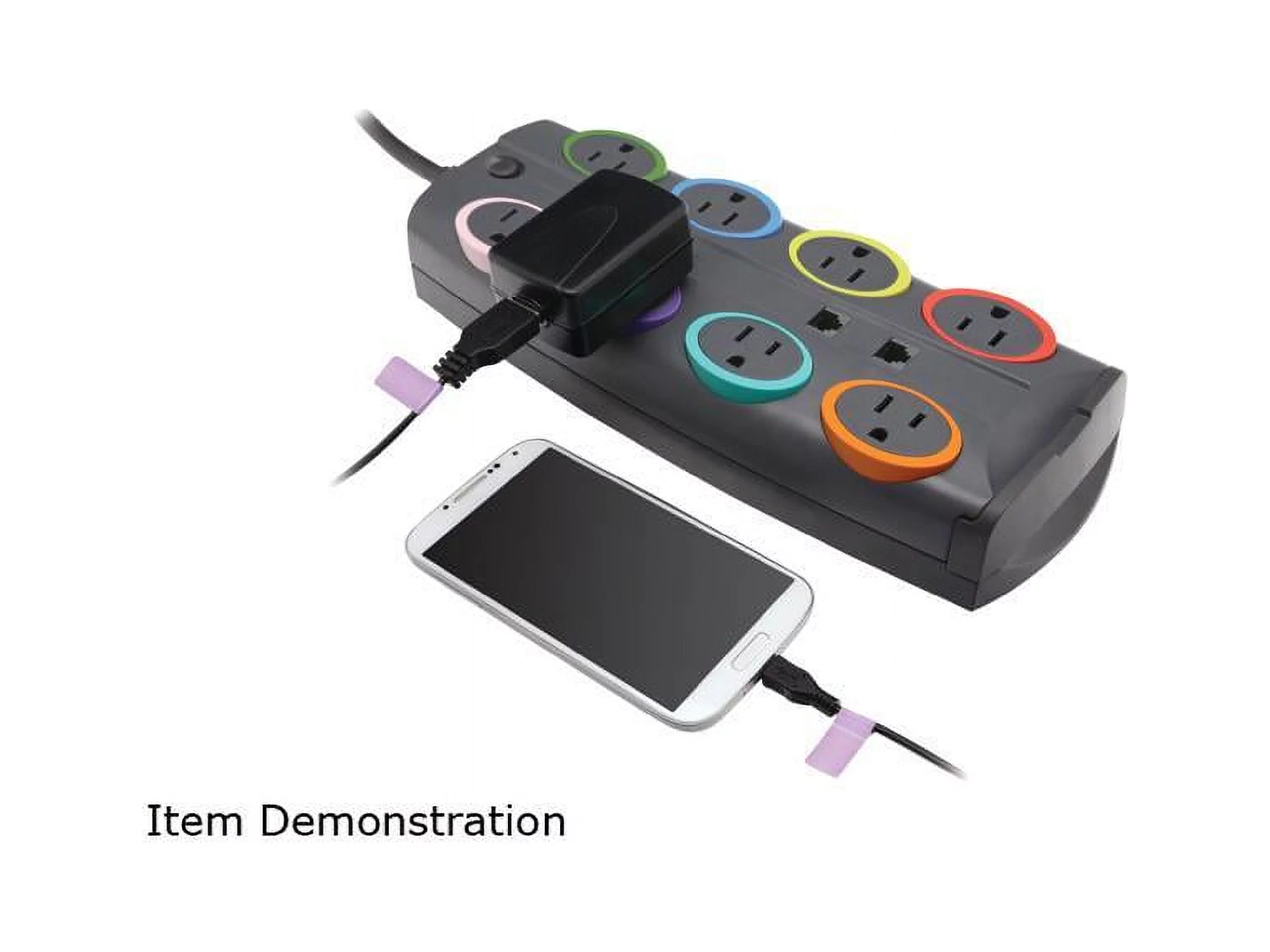 Kensington K62690NA 8 Feet 8 Outlets 2490 Joules Standard Adapter