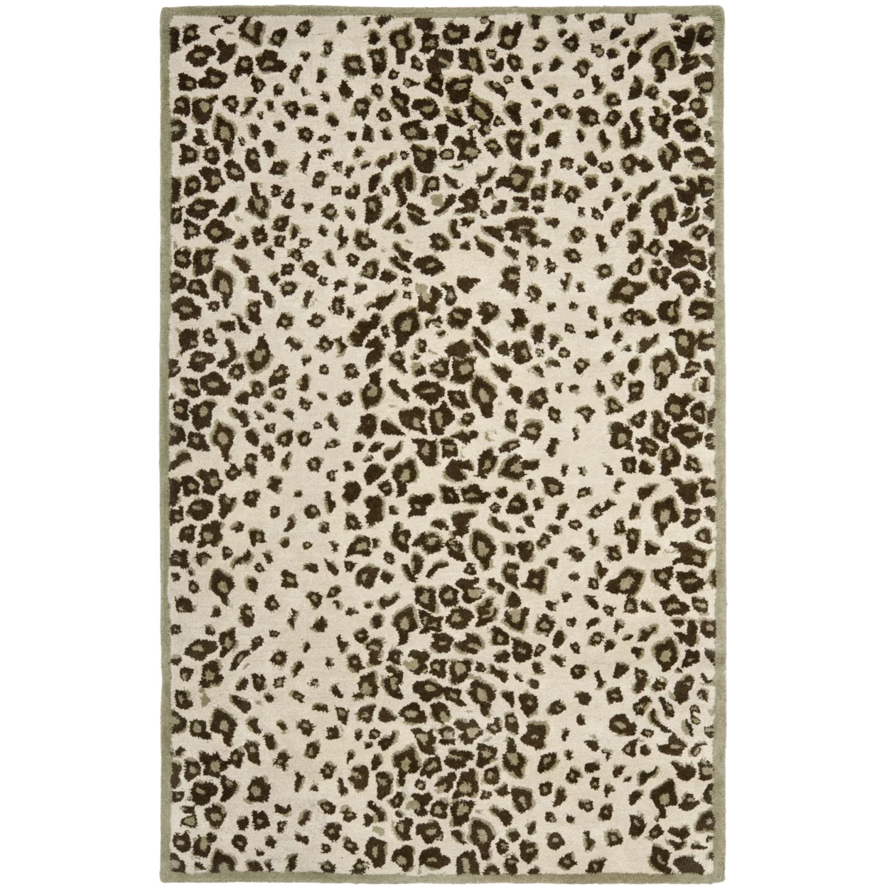 SAFAVIEH Martha Stewart Kalahari Spotted Area Rug, Grassland Green, 8' x 10'