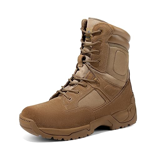 NORTIV 8 Men's Military Tactical Work Boots Hiking Motorcycle Combat Boots Response