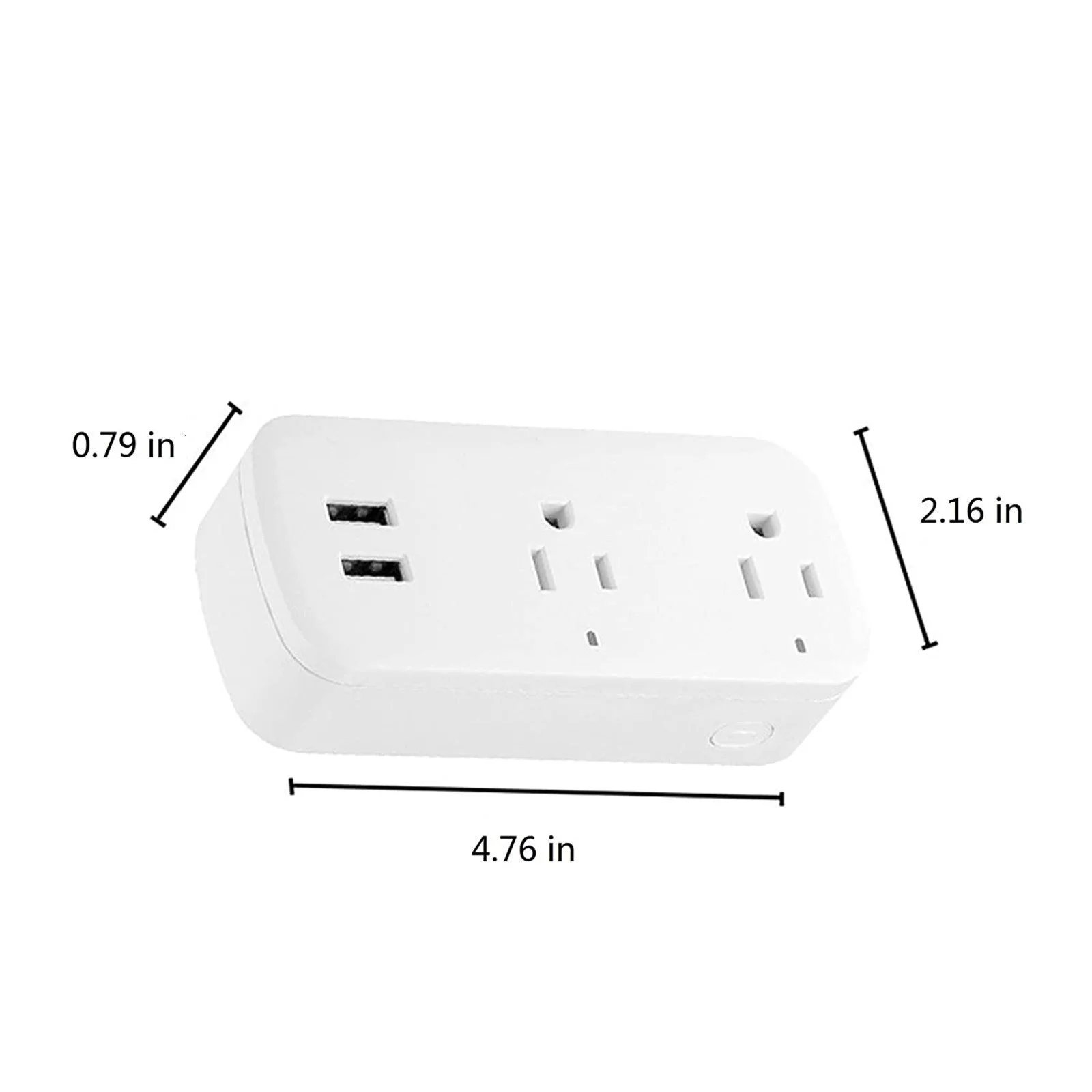 WANYNG WiFi Smart Plug Works With Alexa Can Remote Control And Timer Function 16A Smart Plug Has 2 Outlets No Hub Required