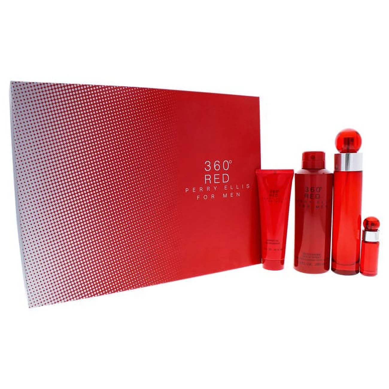 Perry Ellis Men's 360 Degrees Red for Men Gift Set Fragrances 844061012592