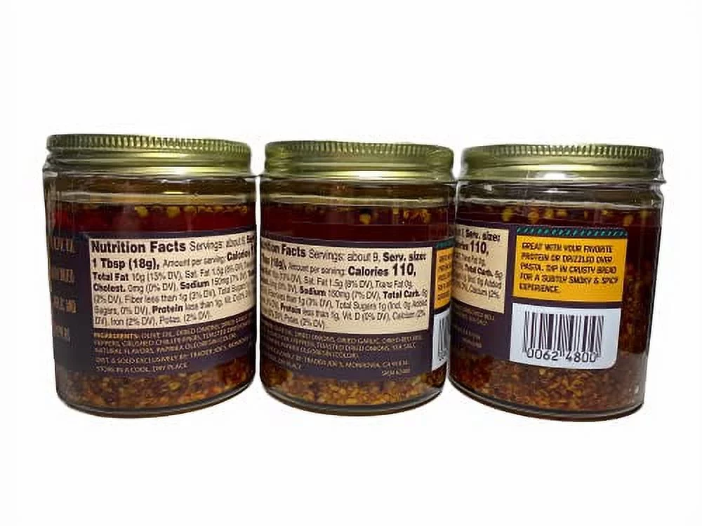 Trader Joe's Chili Onion Crunch, 6 oz (Pack of 3)