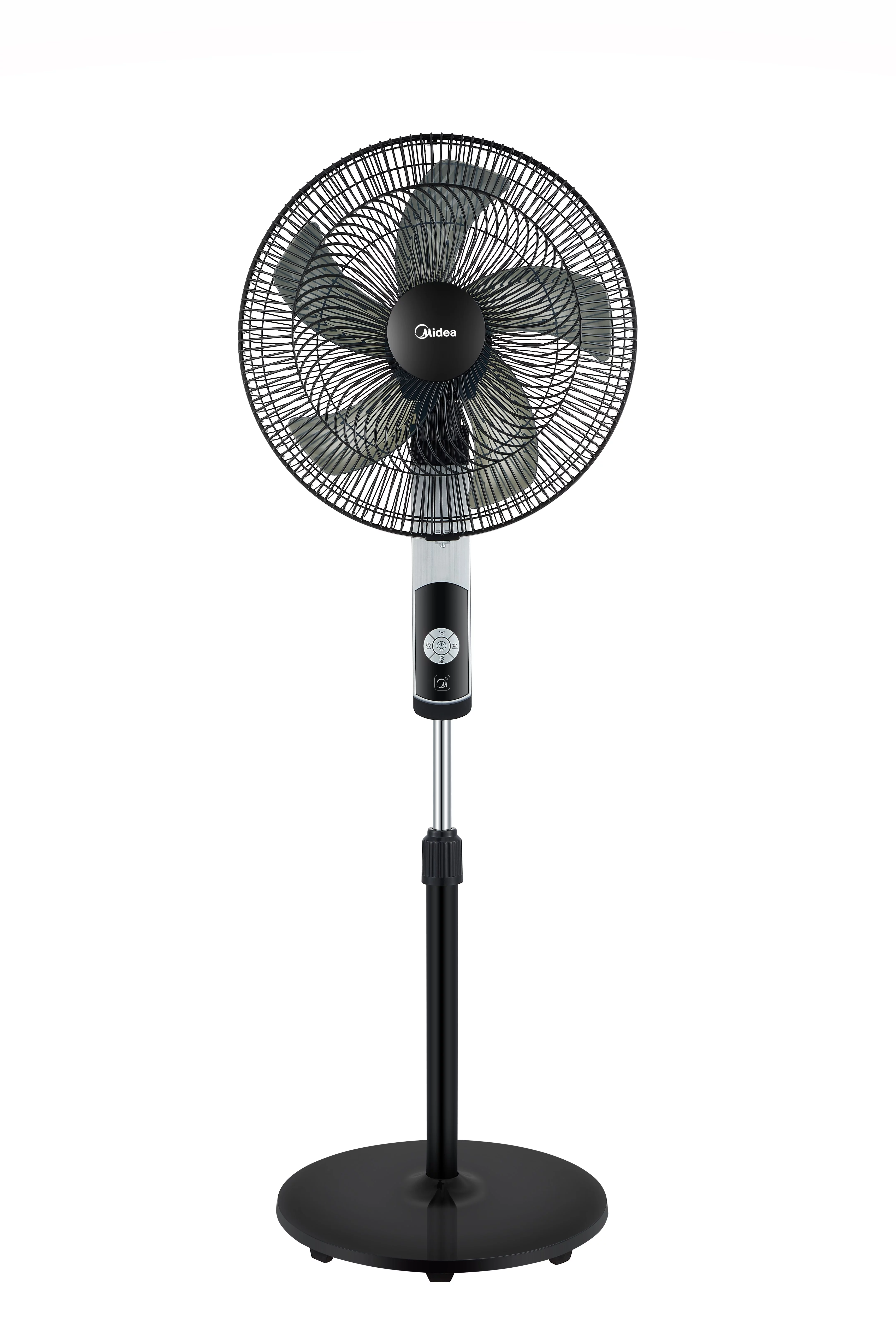 Midea 16-inch Smart Pedestal DC Fan with Wi-Fi, Black