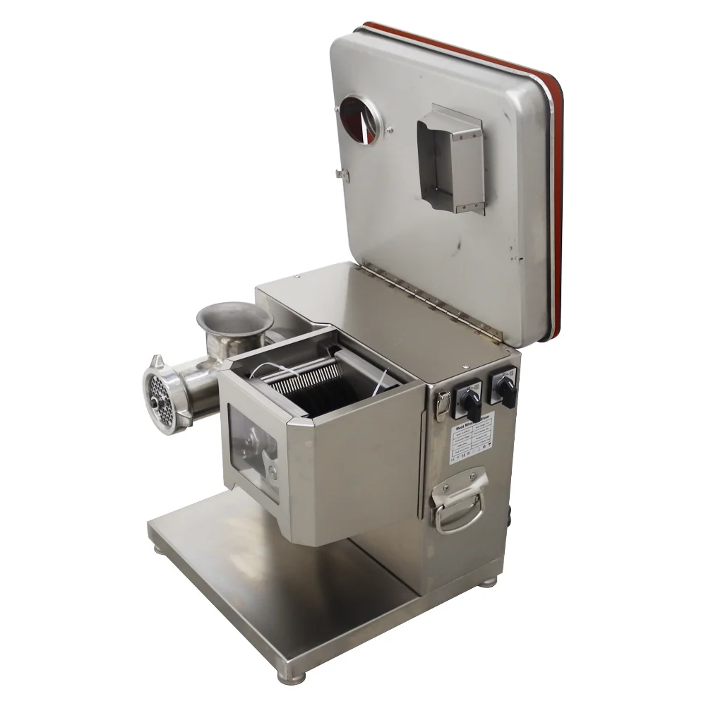 INTSUPERMAI Electric 2 in 1 Meat Mincer Meat Slicer with 3.5mm Cutter Blade and 8mm Grinding Plate