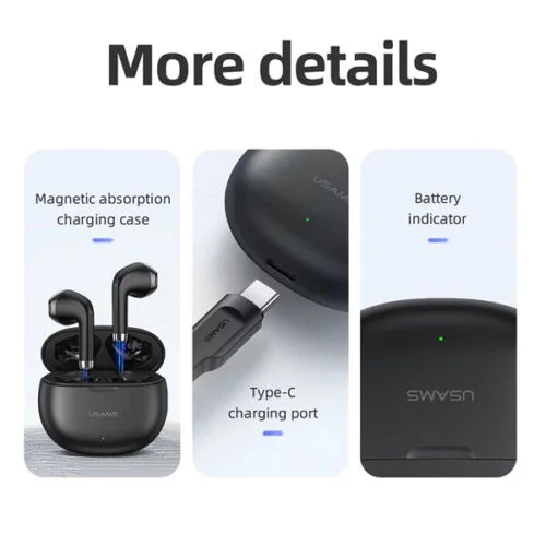 for Samsung Galaxy A30s Wireless Earbuds Bluetooth 5.3 Headphones with Charging Case,Wireless Earphones with Noise Cancelling Mic,IPX4 Waterproof Earphones,Touch Control - Black