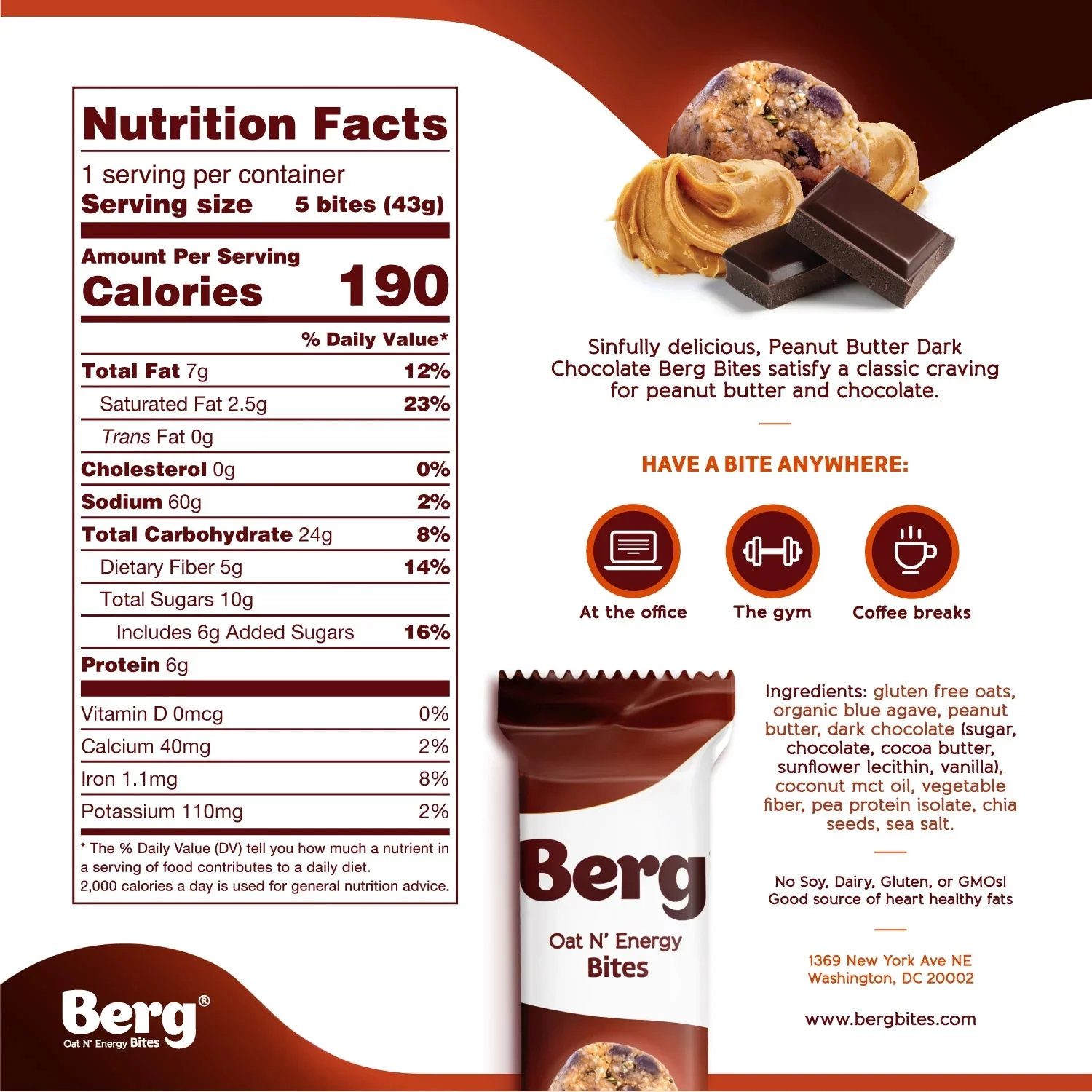 Berg Bites - Plant Protein Crunch - Box of 8