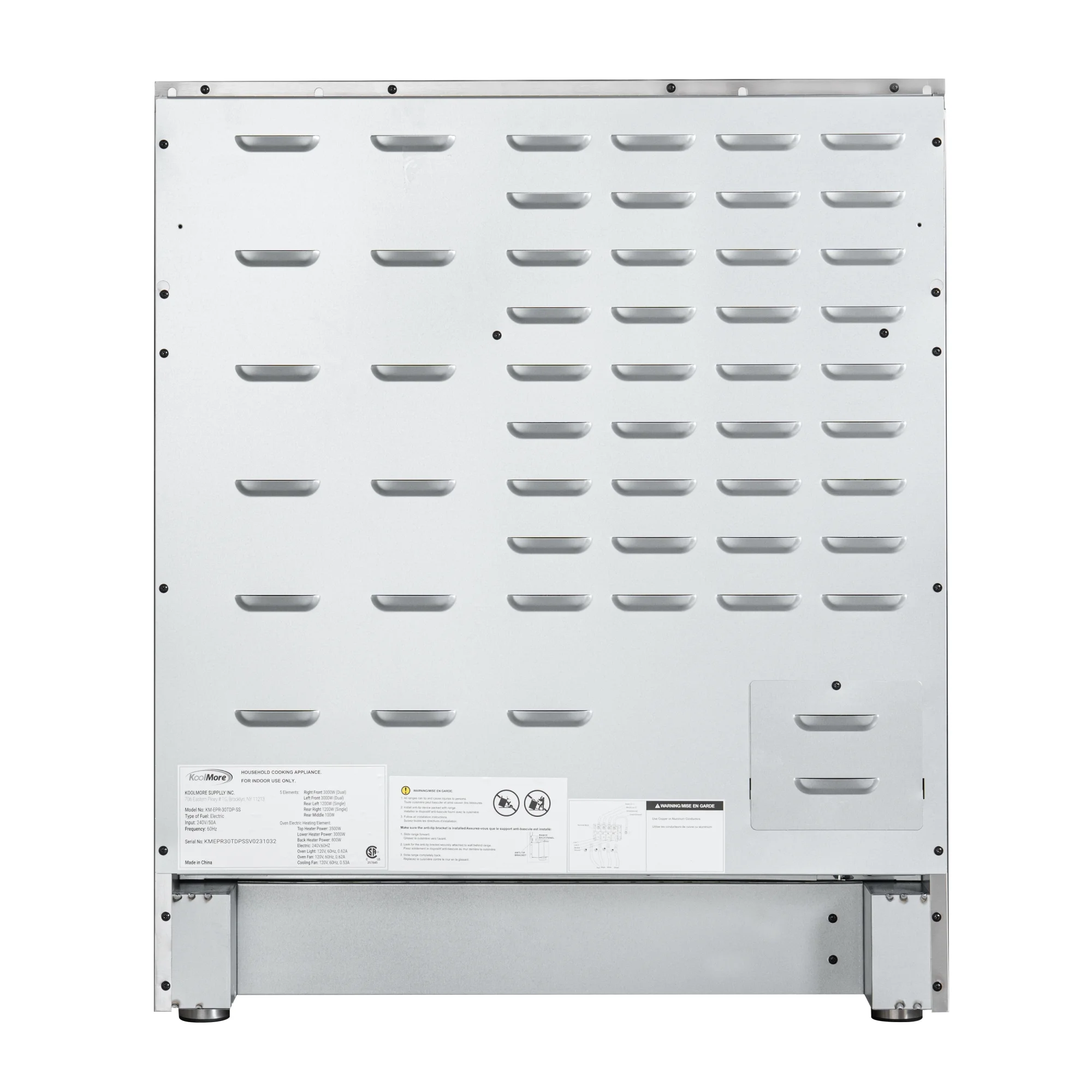 30 Inch Electric Range Professional Range with Tilt Panel Digital controls